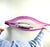 20th Century Pink Art Glass Centerpiece Bowl from Val Saint Lambert, Belgium For Sale - Image 4 of 7