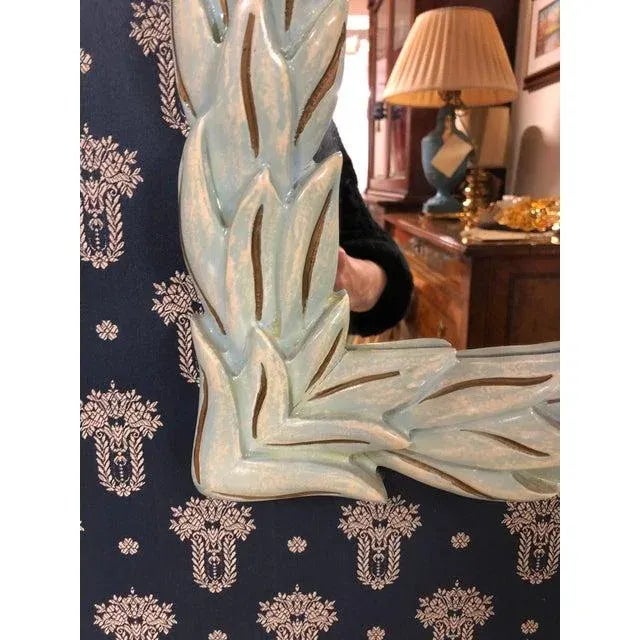 Early 20th Century Art Decò Style Console With Hand-Carved Swan and Mirror - 2 Pieces For Sale - Image 9 of 10