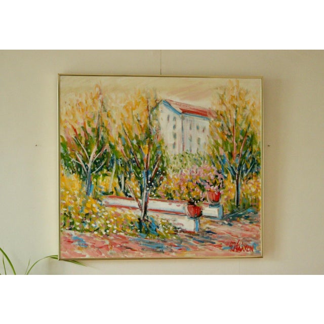 Gunnar Ingemar Erixon, Motif at Polcastro, Campagna, Italy, 1960s, Oil on Canvas, Framed For Sale - Image 10 of 11