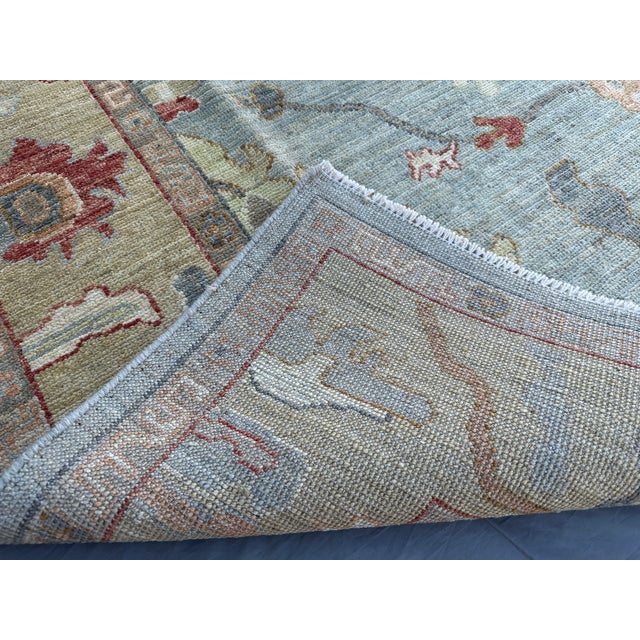 6' X 9' Afghan New Oushak Rug – Tribal Wool Geometric Modern Luxury Bedroom Carpet For Sale - Image 9 of 9