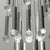 Metal 1970s Space Age Italian Chrome Chandelier With Glass Droplets – Sciolari Style For Sale - Image 7 of 8
