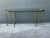 Mid-Century Modern Vintage Brass Hoof Console Table For Sale - Image 3 of 12