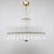 Art Deco Italian Murano Glass Feather Chandelier with Brass Details, 2000 For Sale - Image 13 of 13