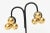 Chanel Gold Plated 3 Logo CC Cluster Ball Sphere Clip on Earrings , 1990's For Sale - Image 10 of 11