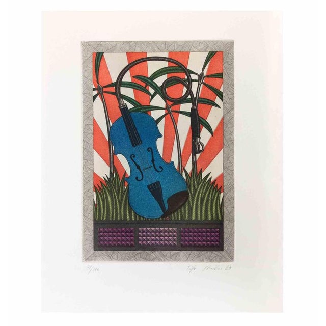 Etching and aquatint realized by Fifo Striker in 1987. Edition of 100. Hand signed and numbered. This piece is attributed...