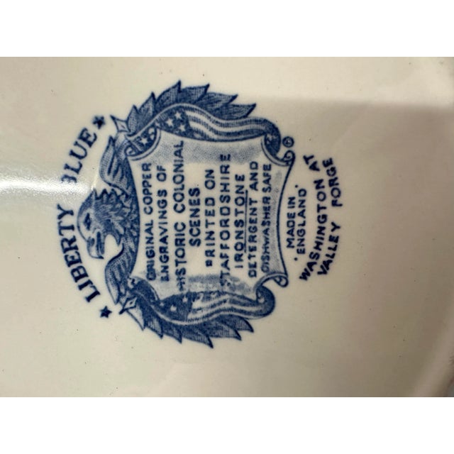 Blue & White Staffordshire Desserts Plates, S/6 For Sale In Miami - Image 6 of 7