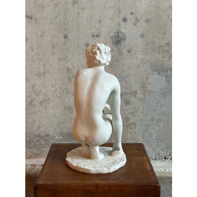 Rosenthal The Kneeling One Figure by Fritz Kimsch for Rosenthal Germany, 1930s For Sale - Image 4 of 7