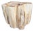 Andrianna Shamaris Impressive High Quality Ancient Petrified Wood Side Table For Sale