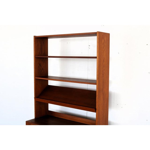 Brown Vintage Bookcase in Teak, Sweden, 1960s For Sale - Image 8 of 10