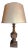 Architectural Finial Wood-Like Table Lamp For Sale