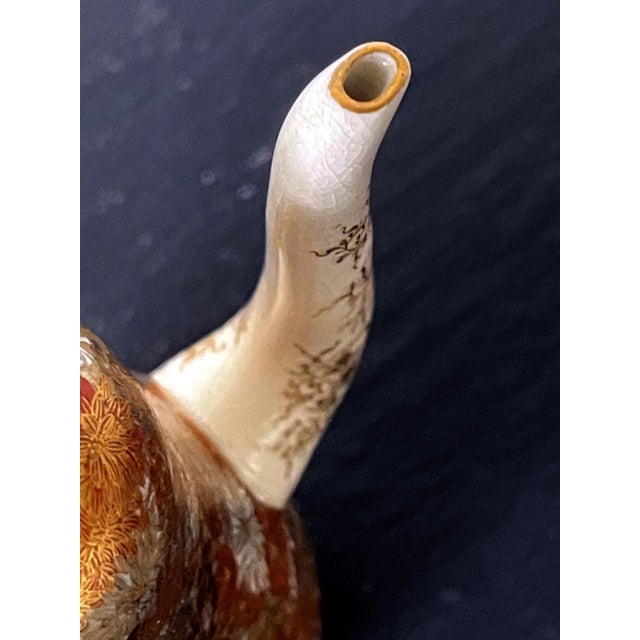 Japanese Satsuma Ceramic Ewer Yabu Meizan For Sale In Atlanta - Image 6 of 13