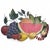 Vintage Painted Tole Metal Fruit Wall Sculpture For Sale - Image 4 of 15