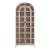 Verona Arched Elm & Glass Bookcase For Sale