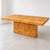 Mid-Century Modern Milo Baughman Style Burl Wood Extendable Pedestal Dining Table For Sale - Image 3 of 15
