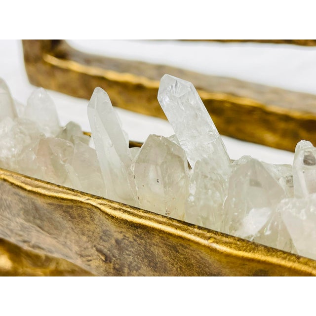 Pair of “São Paulo” Bronzed Quartz Wall Sconces by House of Aura For Sale - Image 14 of 18