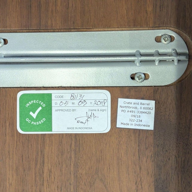 Brown Room & Board Parsons Dining Table For Sale - Image 8 of 8