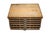 Rustic 1920s Hamilton Letterpress Cabinet With Brass Hardware For Sale - Image 3 of 12