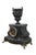 French Antique French Michelant Laligant Black Slate Cassolette Trophy Urn Mantle Clock 16" For Sale - Image 3 of 17