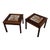 1970s Tile Top Walnut End Tables - a Pair For Sale