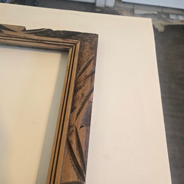 Wood Primitive Trompe Frame For Sale - Image 7 of 13
