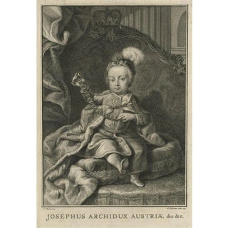 After Maydens, Holy Roman Emperor Joseph I, Ruler of the Austrian Habsburg Monarchy, 1743, Print For Sale