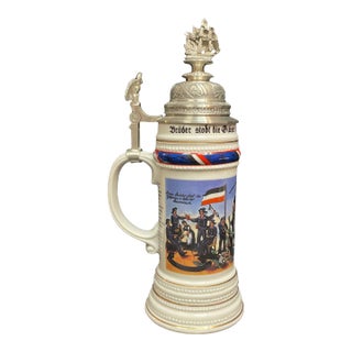 Vintage Naval Commemorative German Beer Stein For Sale
