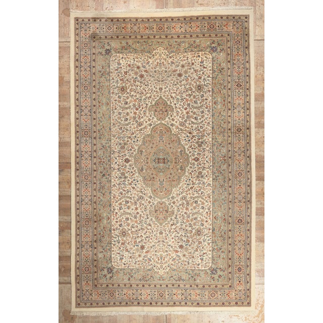 Vintage Indian Tabriz Rug, 12'02 X 19'10 For Sale - Image 10 of 10