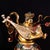 Bronze Set of 4 Gilt Bronze Guardian King Statues With Polychrome Enamel For Sale - Image 8 of 9