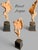 Tan Campbell G Paxton Signed Contemporary Clay Figurative Sculpture-Wood Base-Modern For Sale - Image 8 of 11