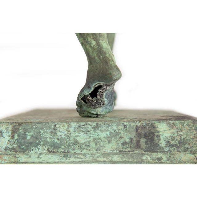 Italian Grand Tour Bronze Sculpture “Dancing Faun of Pompeii” After Antique For Sale - Image 18 of 18