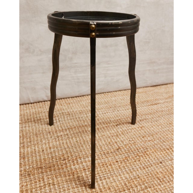 An incredible post-modern squiggle table by Will Stone imprinted with the name on the base of one of the legs. Will Stone...