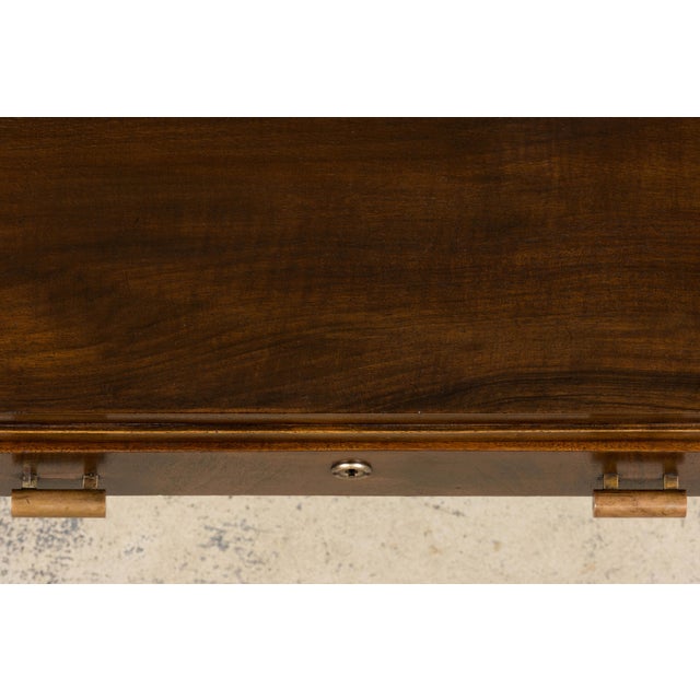 1930s French Art Deco Walnut Writing Desk For Sale In New York - Image 6 of 18