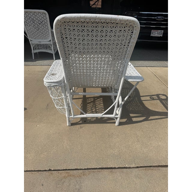Antique Wicker Chaise Lounger For Sale - Image 9 of 9