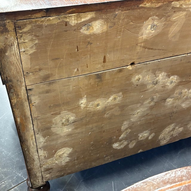 Antique Charles X Sideboard in Veneered Walnut, 1800s For Sale - Image 10 of 18