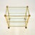 Mid-Century Modern Vintage French Brass Drinks Trolley, 1970s For Sale - Image 3 of 9
