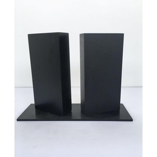 Italian Bronze Abstract Sculptures by Walter Valentini, 1980, Set of 2 For Sale - Image 10 of 18