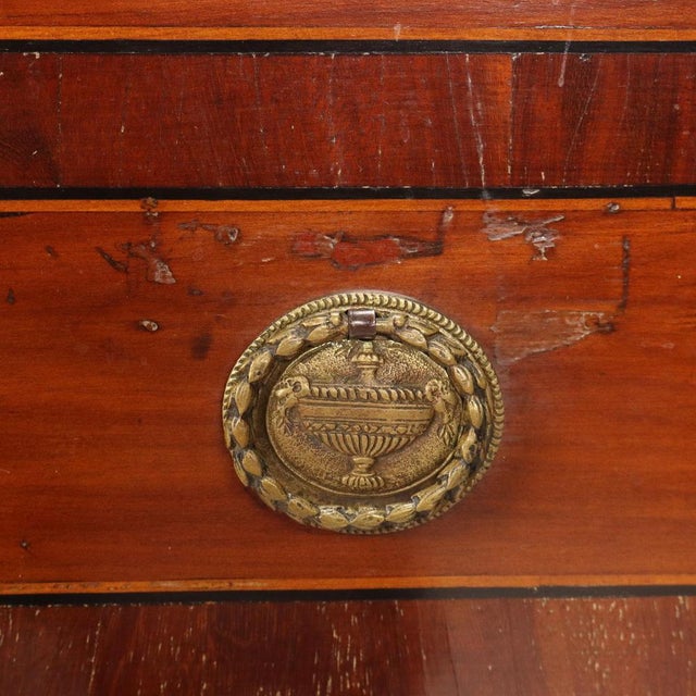 Small Neoclassical Chest of Drawers in Cherrywood For Sale - Image 6 of 11