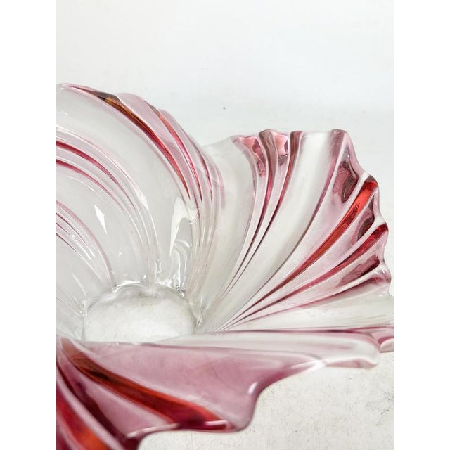Vide Poche in Pink and White Glass, France, 1970 For Sale - Image 10 of 17
