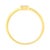 14K Yellow Gold Plated .925 Sterling Silver 1/20 cttw Miracle Set Diamond Promise Ring (J-K Color, I1-I2 Clarity) - Size 7 For Sale - Image 4 of 7