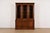 A gorgeous French Louis Philippe style lighted breakfront bookcase or dining cabinet By Kindel Furniture USA, Circa 1980s...