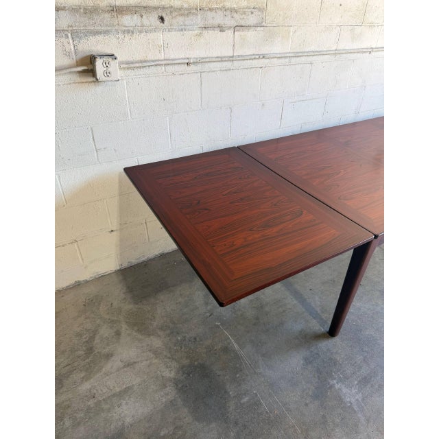 Brown Skovby Mobelfabrik Rosewood Extendable Dining Table Denmark Mid-Century Modern 1970s For Sale - Image 8 of 15