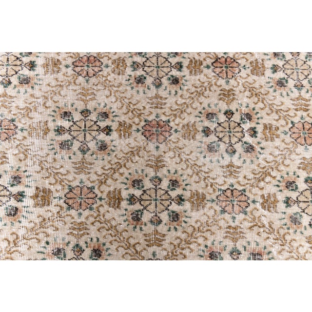 Vintage Turkish Rug in Wool For Sale - Image 6 of 11