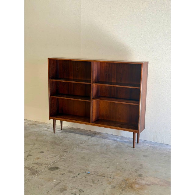 Wood Vintage Danish Rosewood Bookcase - Mid-Century Modern Display Cabinet 1960s For Sale - Image 7 of 10