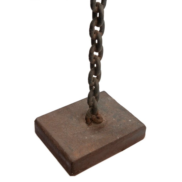 Metal 1960s Modern Brutalist Chain Link Sculpture For Sale - Image 7 of 10