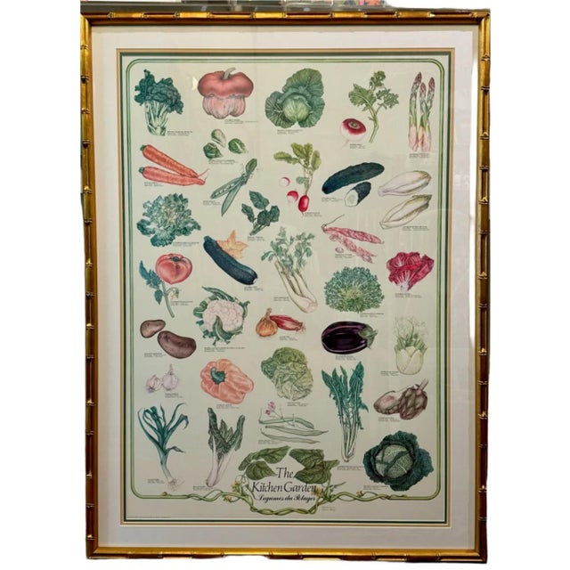 Spruce up your kitchen with this charming newly framed garden vegetable print. Bright, colorful, and full of life, this...