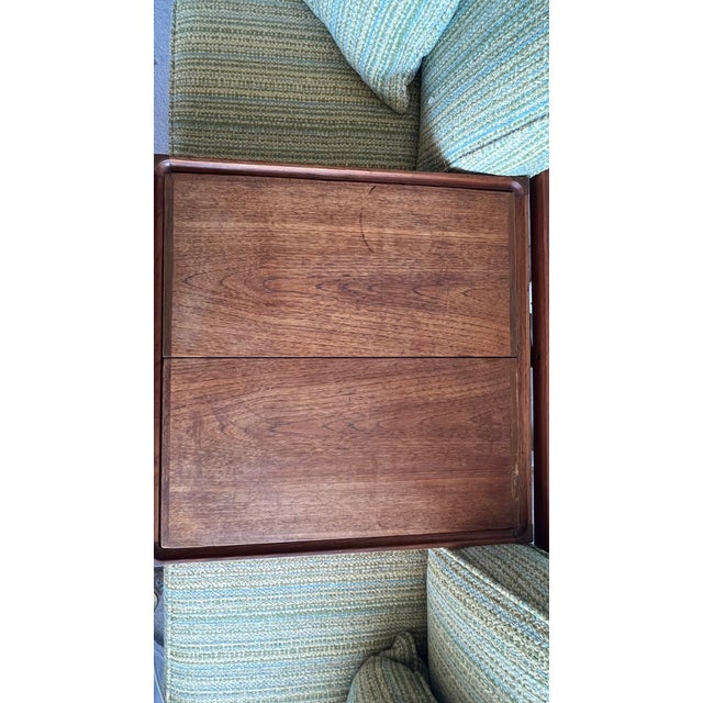 Avocado Mid Century Modern Walnut Sofa For Sale - Image 8 of 12