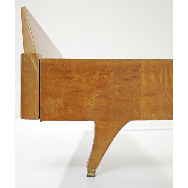 Single Wooden Bed in the style of Ponti or La Permanente Cantù, Italy, 1950s For Sale - Image 6 of 18