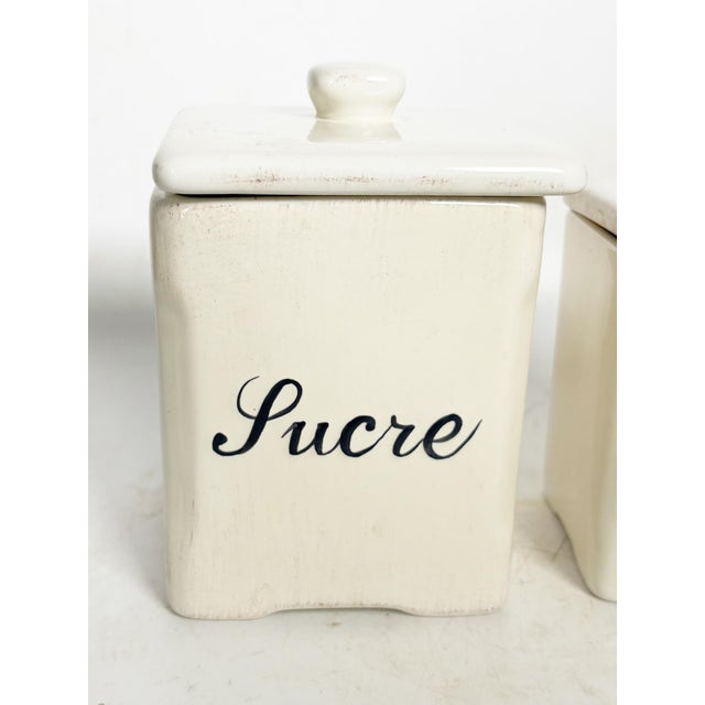 Rustic Ceramic Spices Boxes, France, 1960s, Set of 4 For Sale - Image 3 of 10