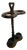 Vintage 1980s Walnut Double Umbrella Stick Stand For Sale