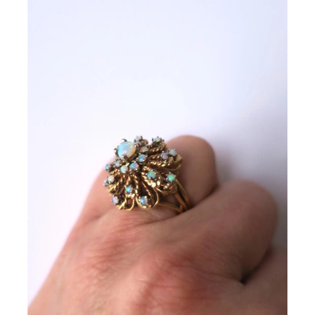 Opal and Gold Cocktail Ring, Circa 1960s For Sale In New York - Image 6 of 11